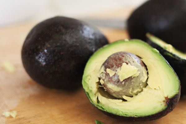 Yummy avocados, perfectly ripe.