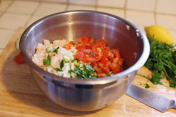 The bowl with almost everything in it.